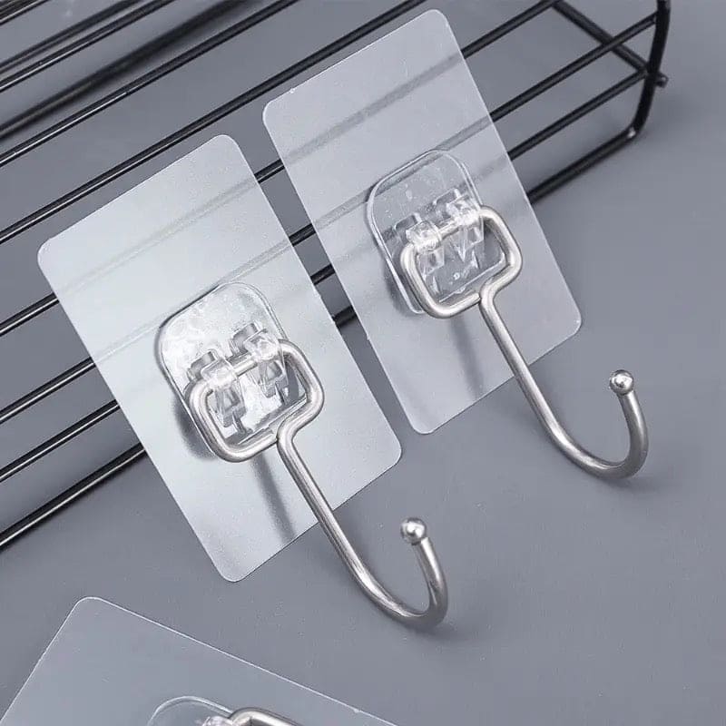 Rotatable Sticky Hanger, Transparent Wall Hooks, Strong Self Adhesive Anti-slip Hook, Punch Free No Trace Storage Hangers For Home Kitchen Bathroom, Multipurpose Wall Hanger, Load Bearing Sticky Hooks Rotatable Sticky Hanger, Transparent Wall Hooks, Strong Self Adhesive Anti-slip Hook, Punch Free No Trace Storage Hangers For Home Kitchen Bathroom, Multipurpose Wall Hanger, Load Bearing Sticky Hooks